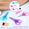 3Pcs Small Scissors All Purpose Craft Scissors Stainless Steel Scissors with Protective Cover Mini Detail Craft Scissors Precision Straight Fine Tips Design for Paper Cutting,Scrapbooking